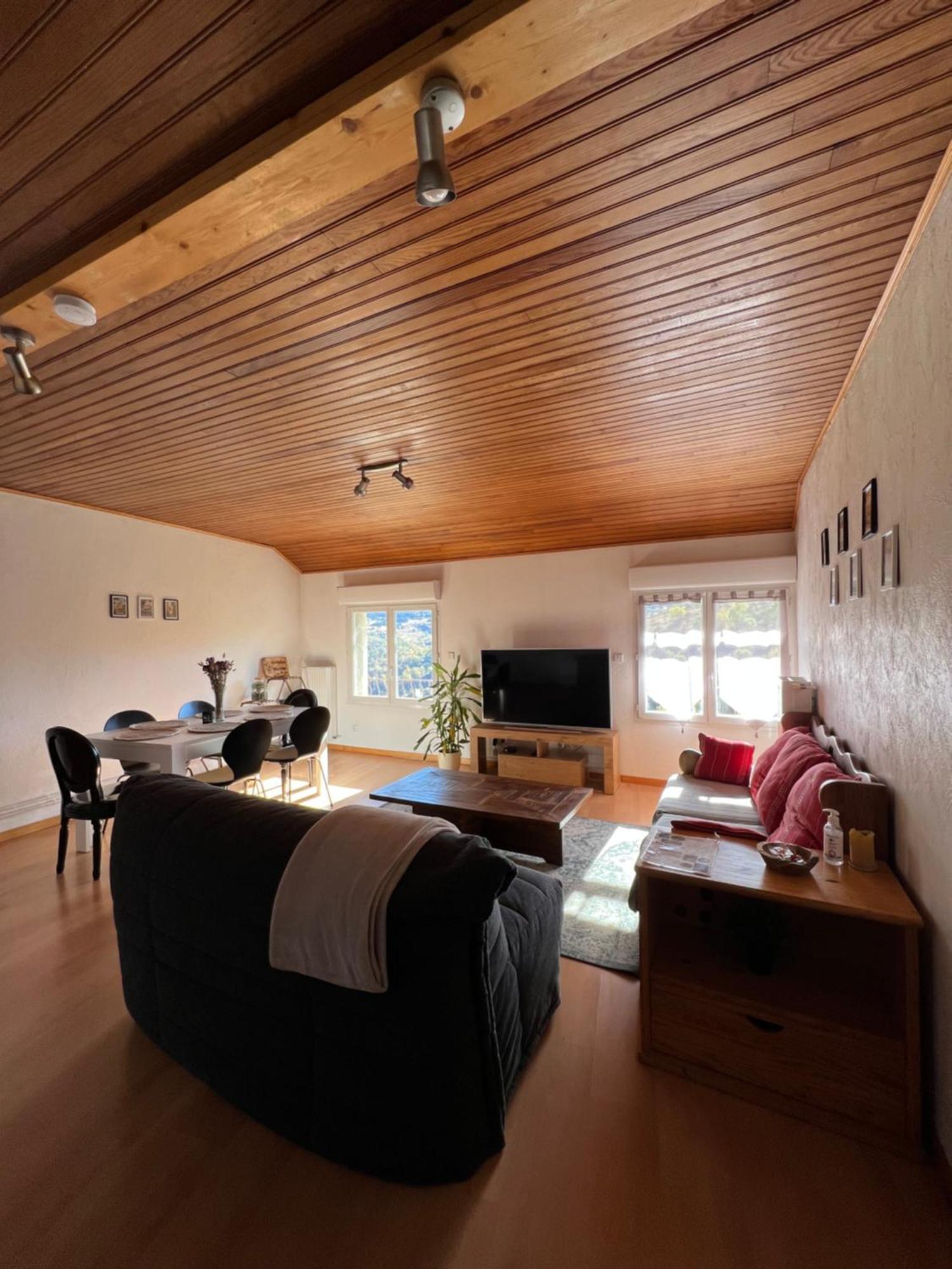 Logement Avec Vue Panoramique A 10Min Des Pistes Sauto 外观 照片